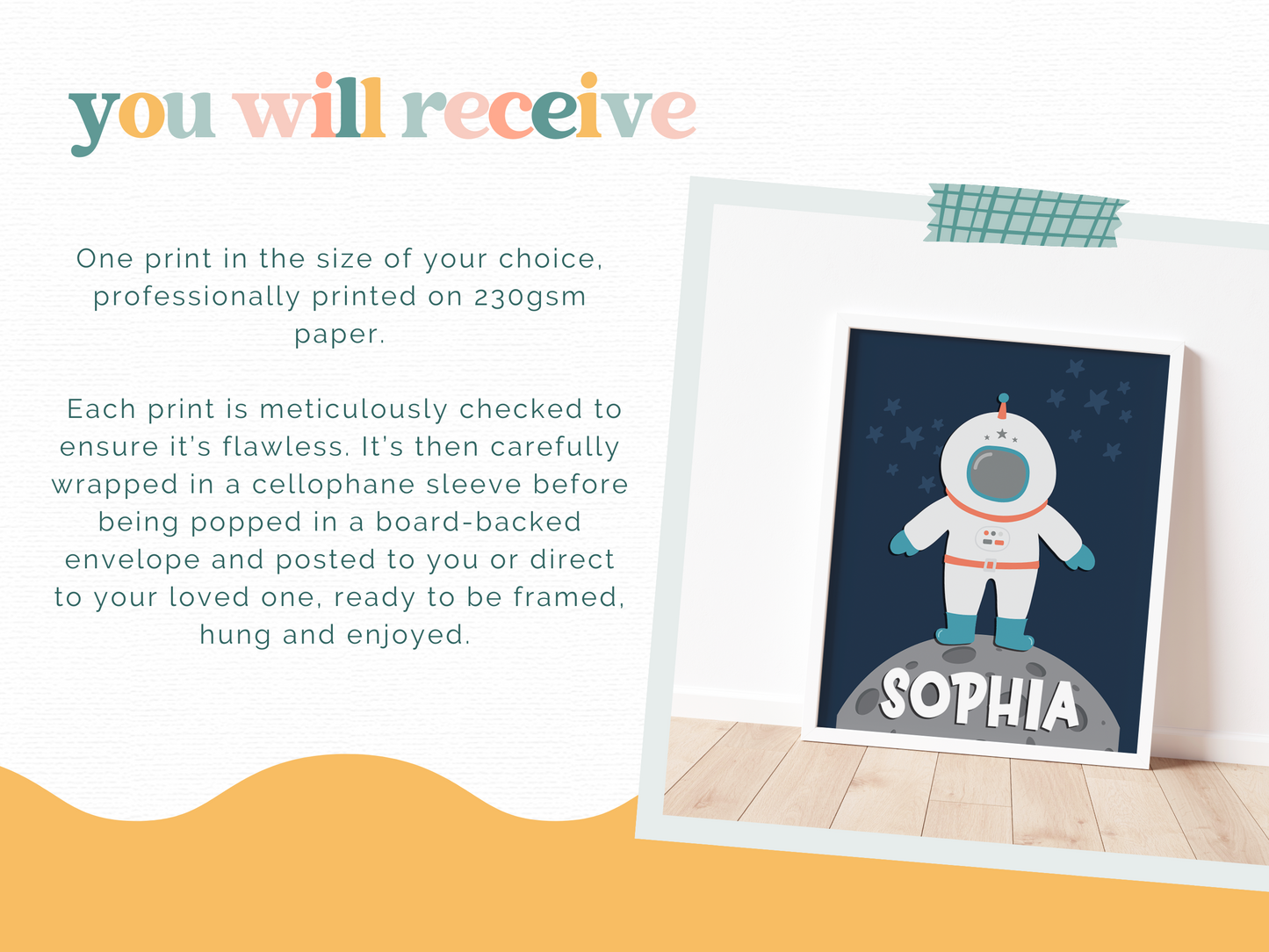 PERSONALISED ASTRONAUT Print
