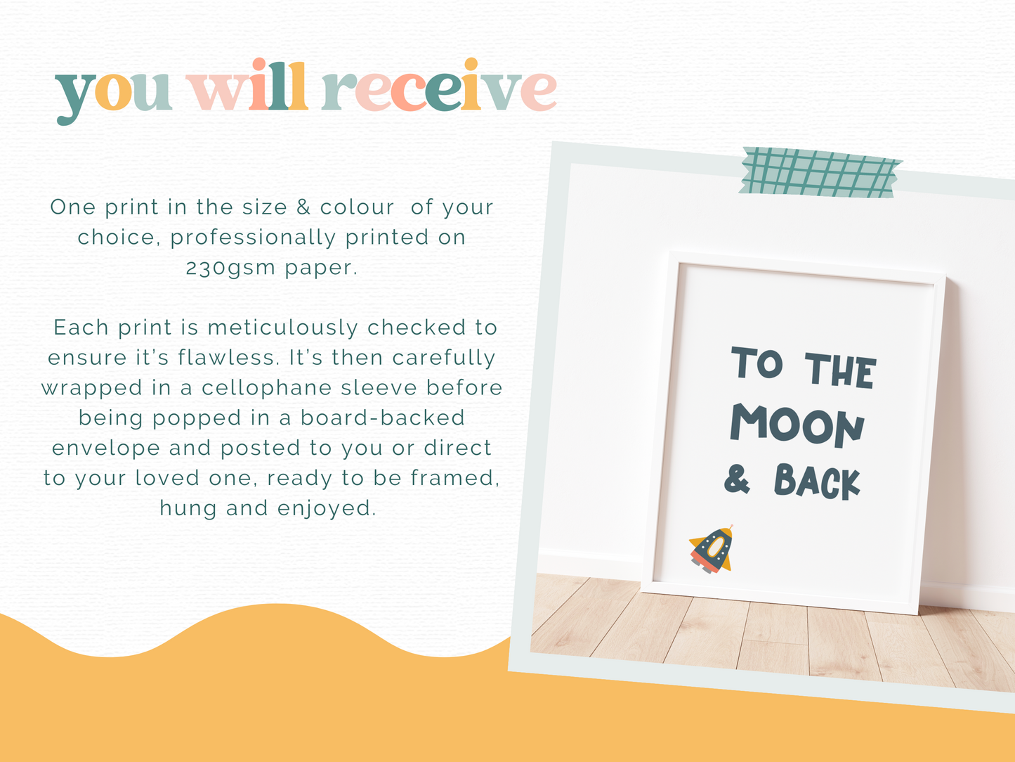 TO THE MOON & BACK Print