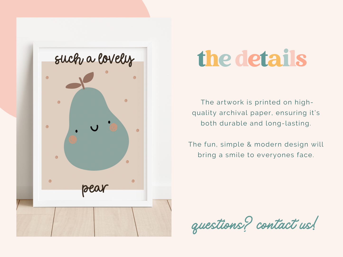 SUCH A LOVELY PEAR Print