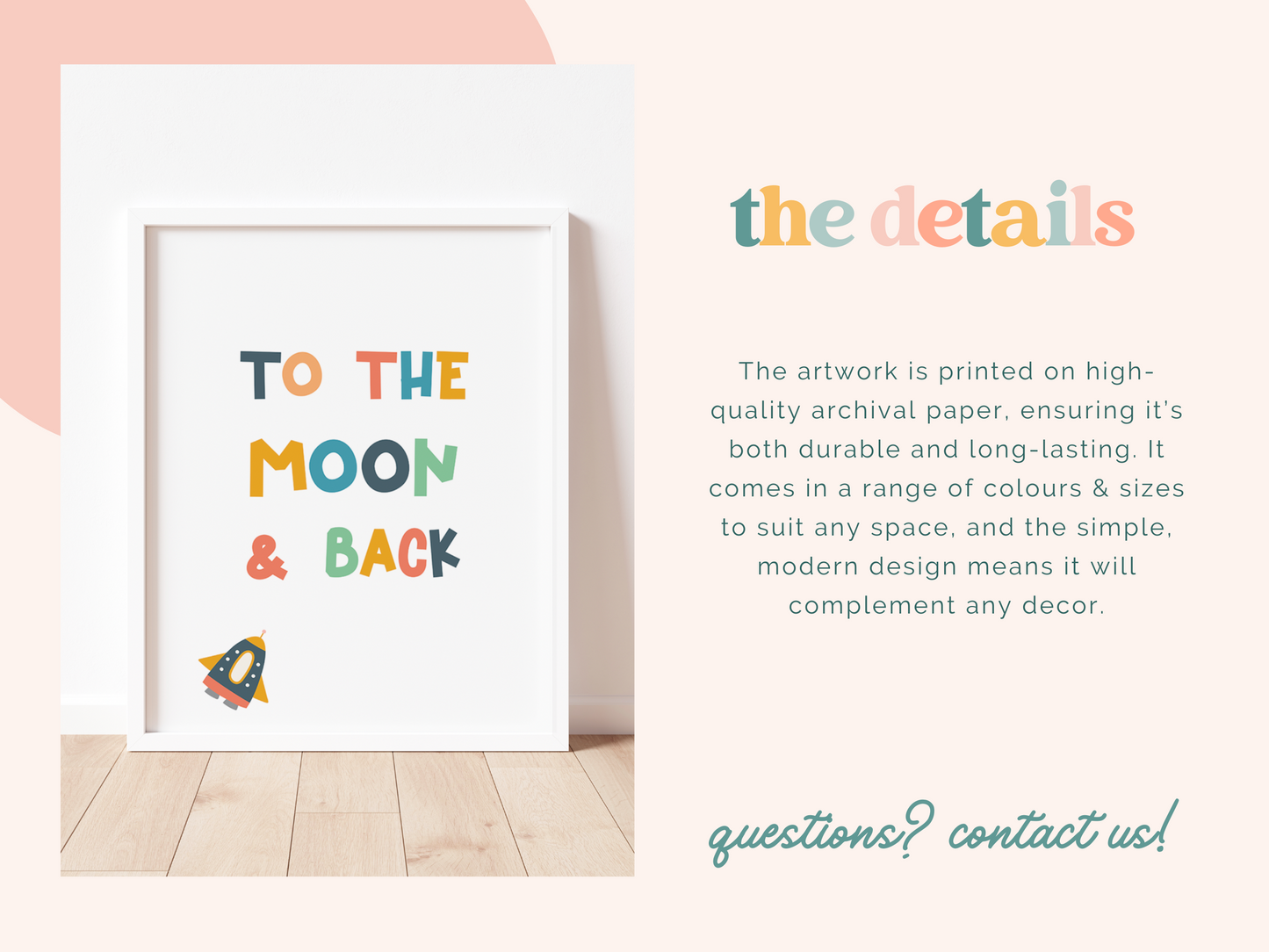 TO THE MOON & BACK Print