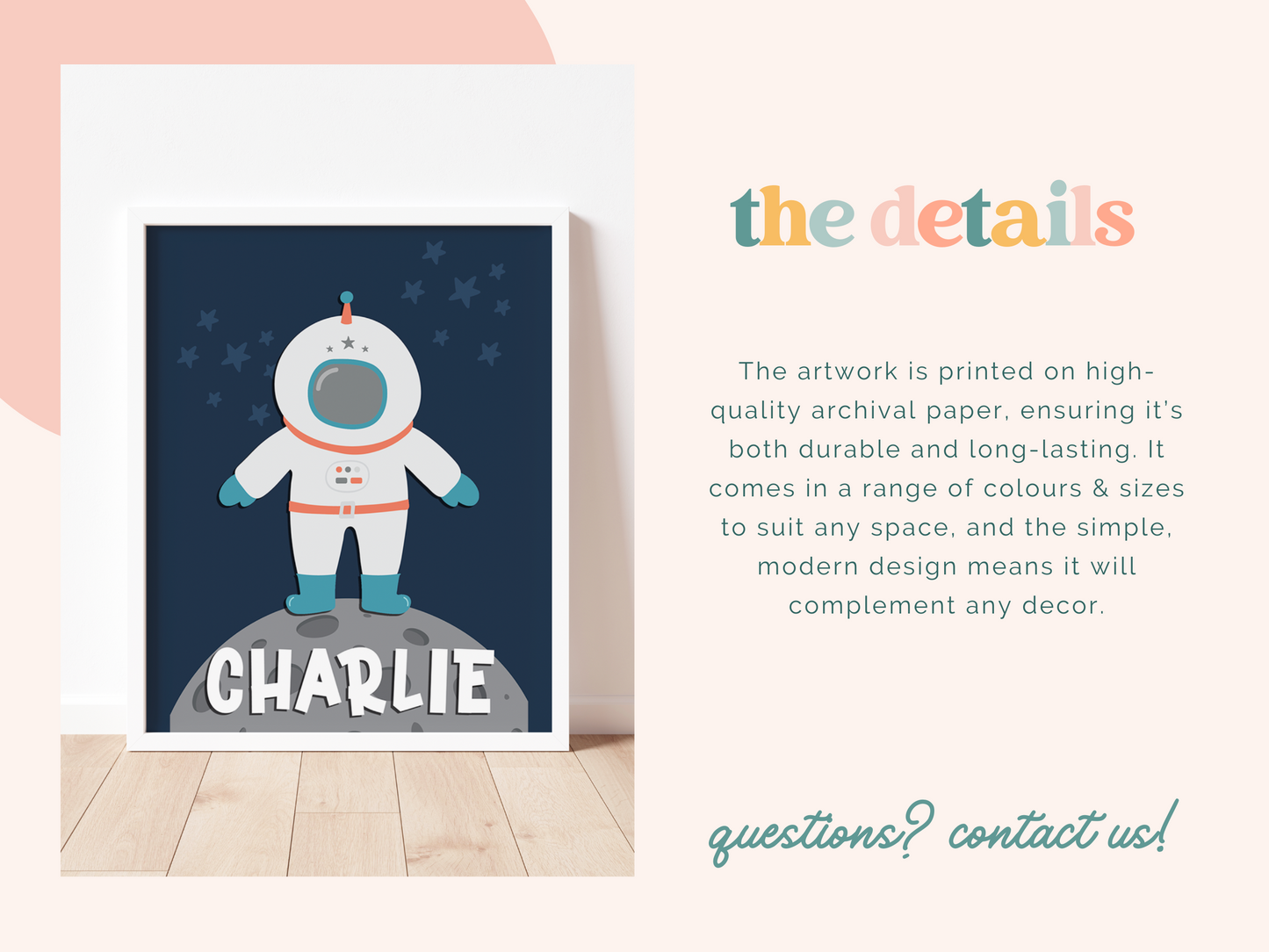 PERSONALISED ASTRONAUT Print
