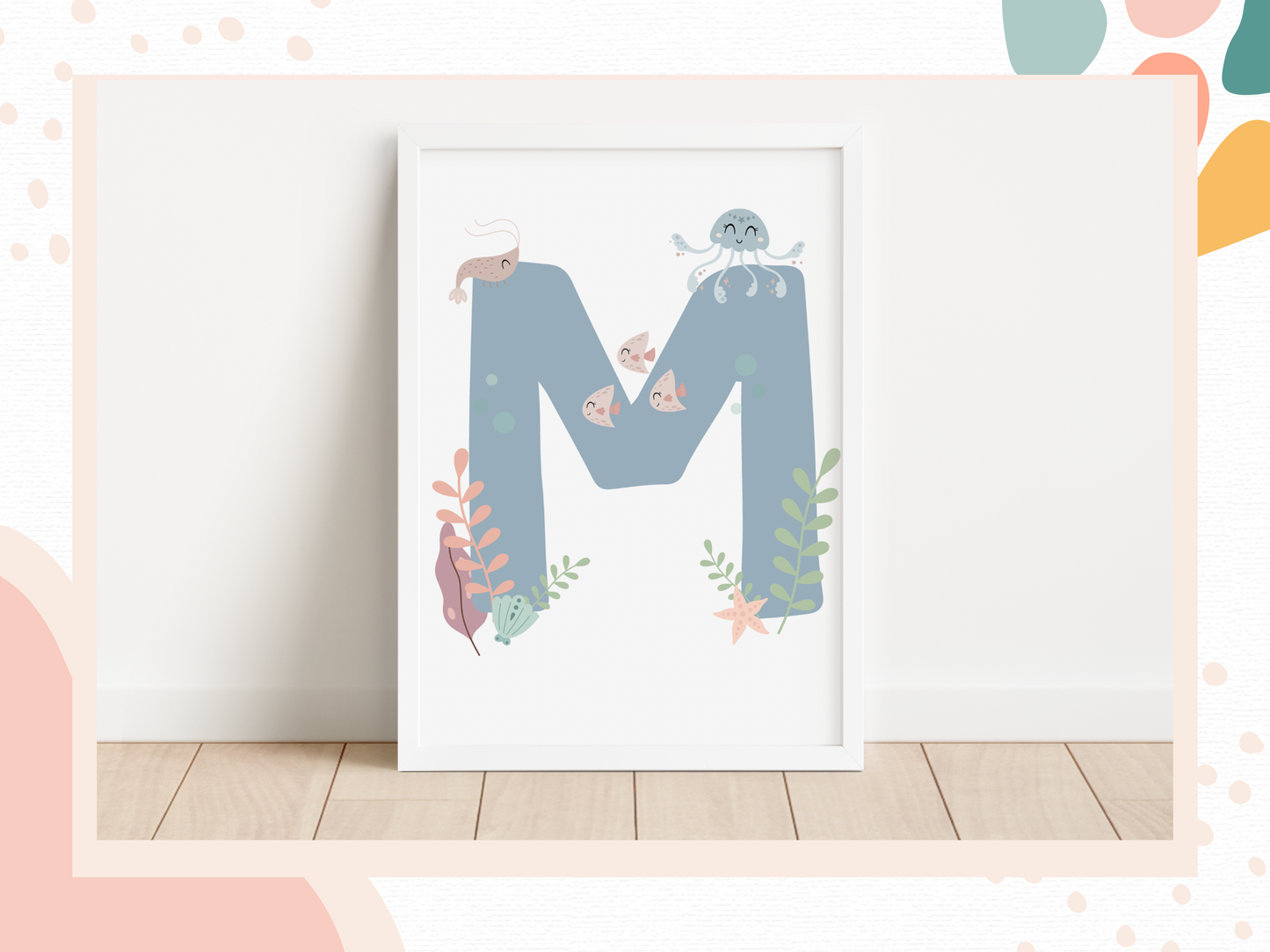 UNDER THE SEA INITIAL Print