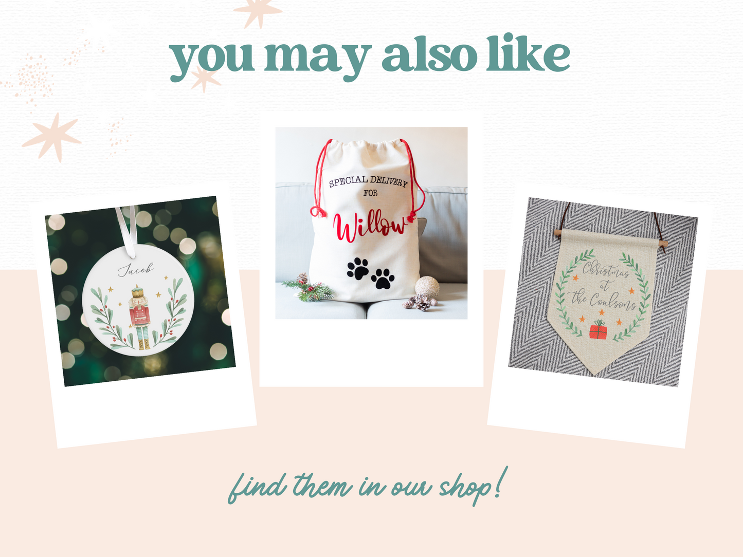 PERSONALISED CHRISTMAS SACK | Sugarplum Fairy