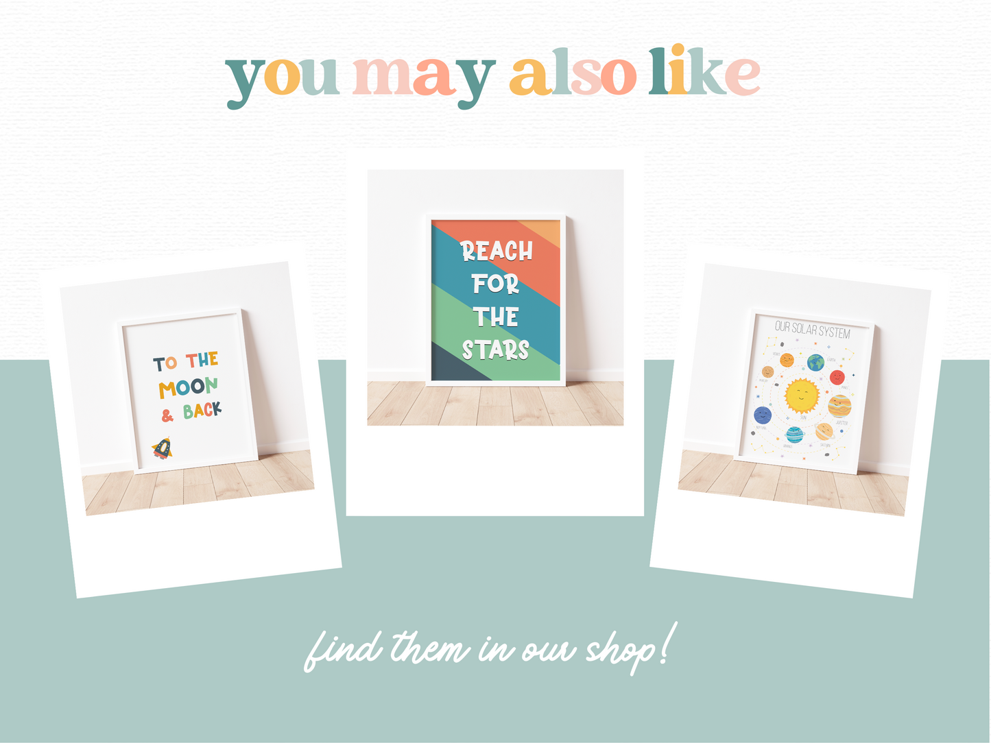 TO THE MOON & BACK Print | Colourful