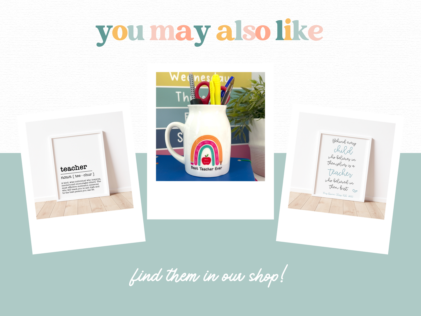 Personalised Teaching Staff Mug | Pink handle