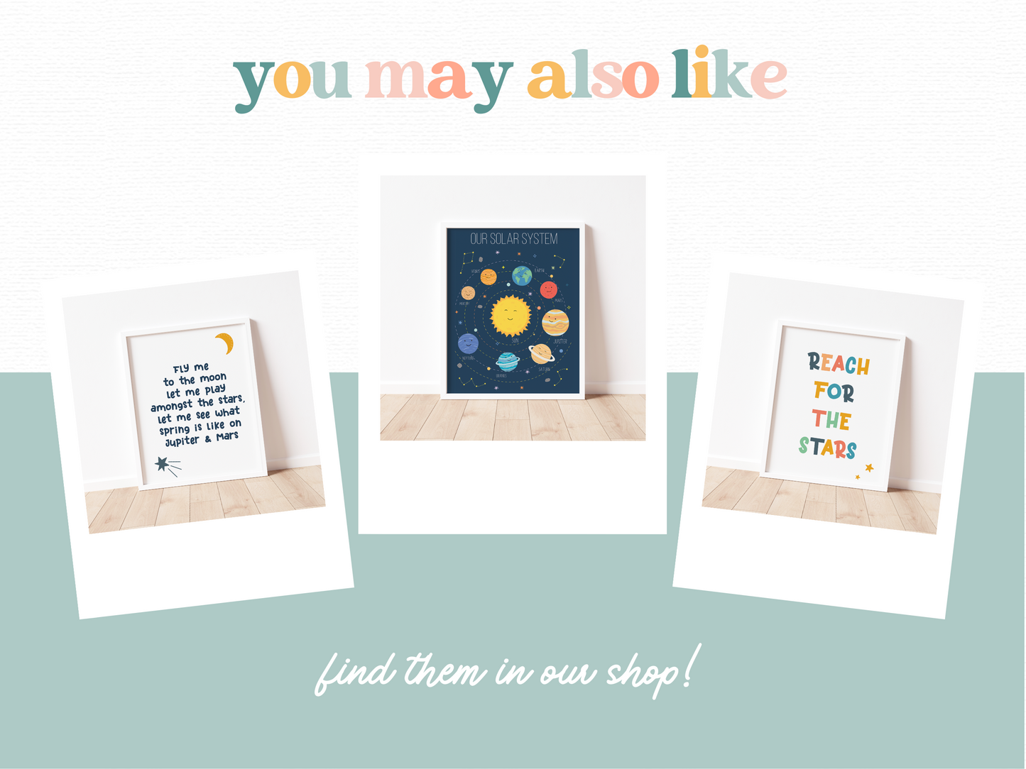 REACH FOR THE STARS Moon Print