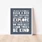 KIDS RULES Print | Coloured Background