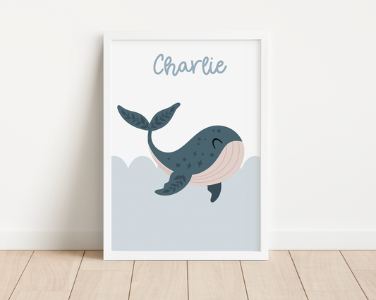 NAMED WHALE Print
