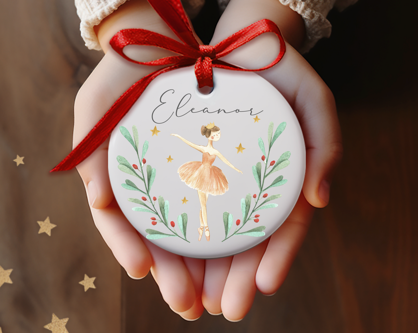 Personalised Ceramic Tree Decoration | Sugarplum Fairy