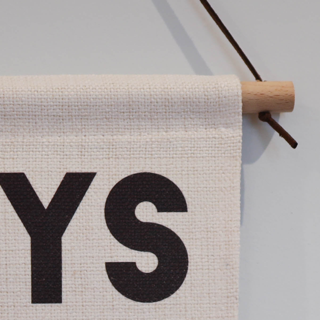 BOYS RULE Linen Hanging Pennant
