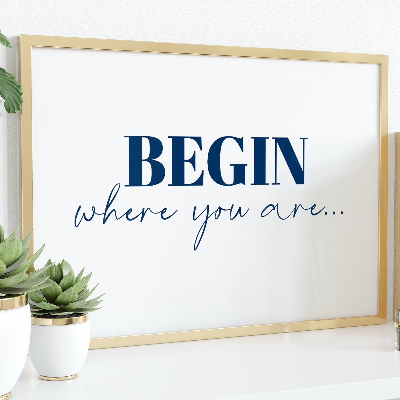 BEGIN WHERE YOU ARE... Print