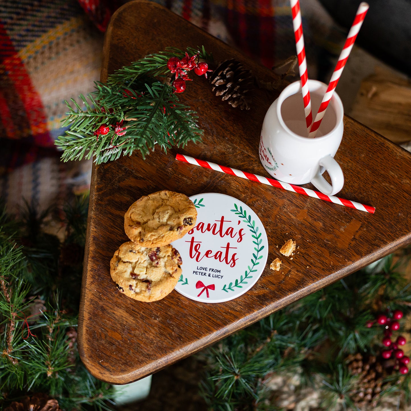 Santa's Treats Coaster/Snack Plate