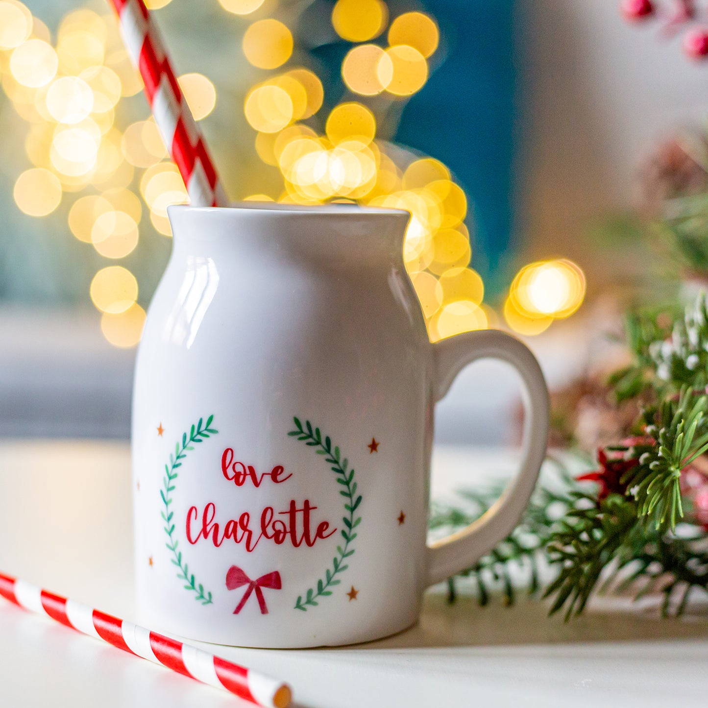 Santa's Christmas Eve Mini Milk Jug