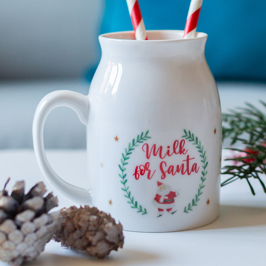 Santa's Christmas Eve Mini Milk Jug