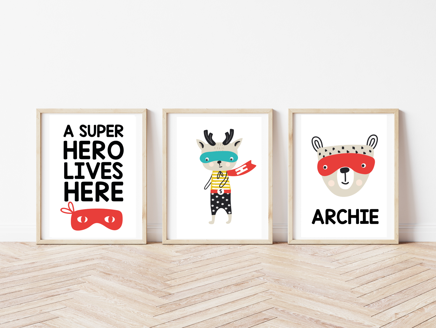 A SUPERHERO LIVES HERE PRINT