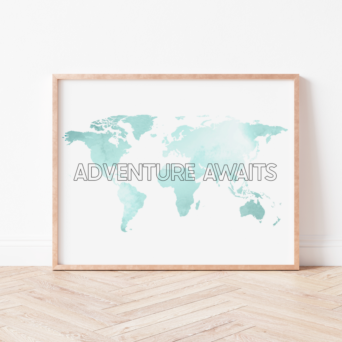 ADVENTURE AWAITS Map Print