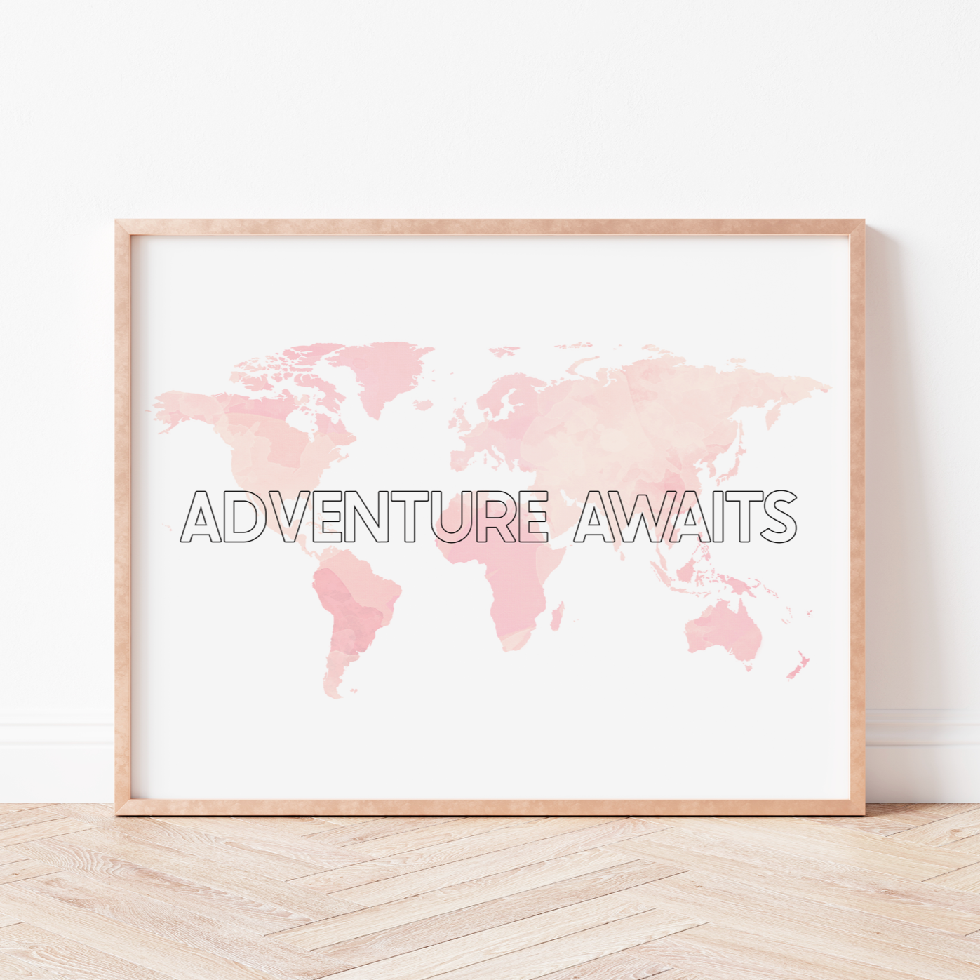 ADVENTURE AWAITS Map Print