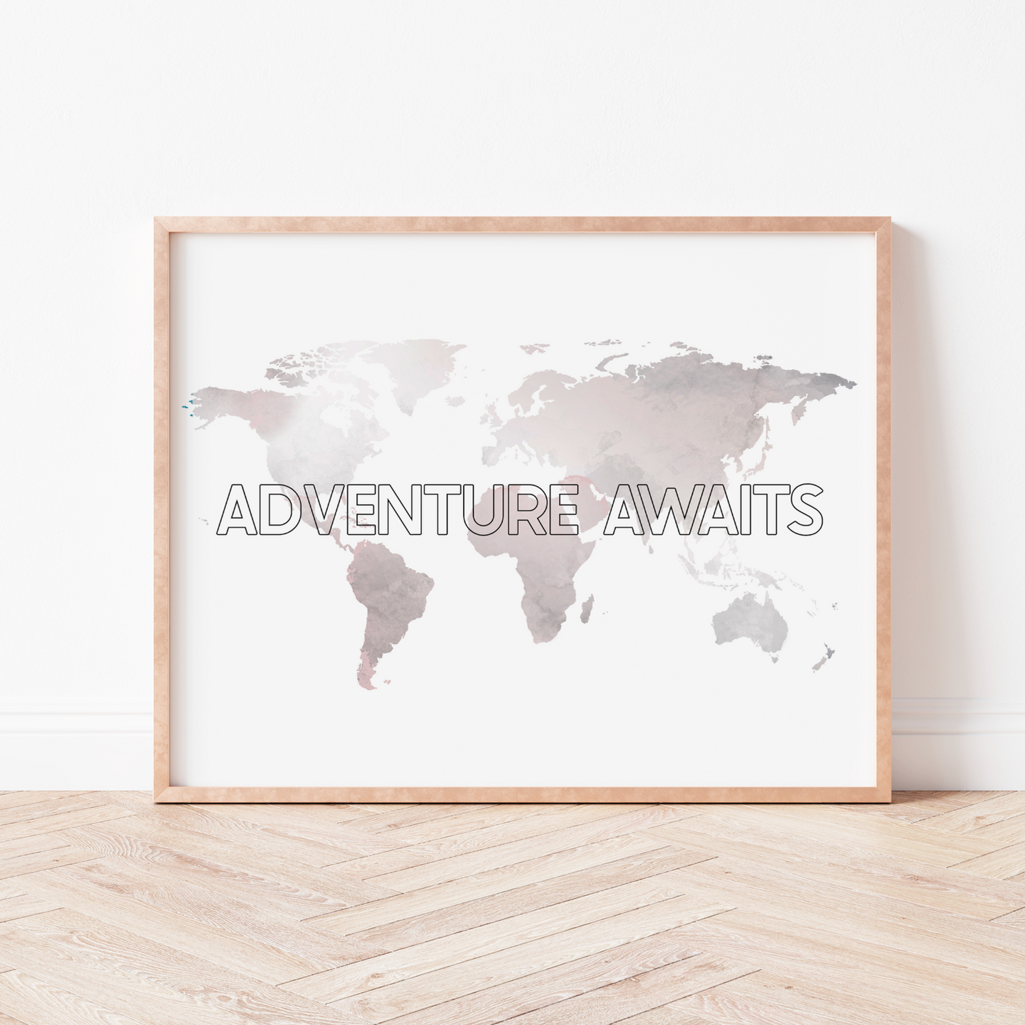 ADVENTURE AWAITS Map Print