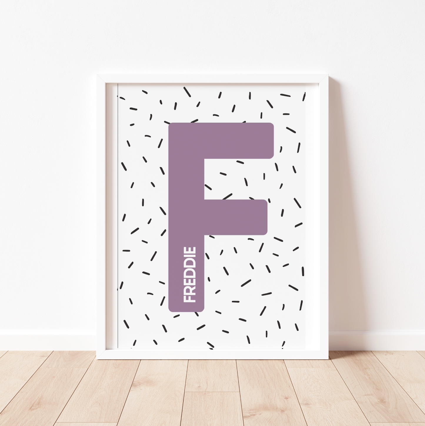 SPRINKLES NAMED INITIAL Print