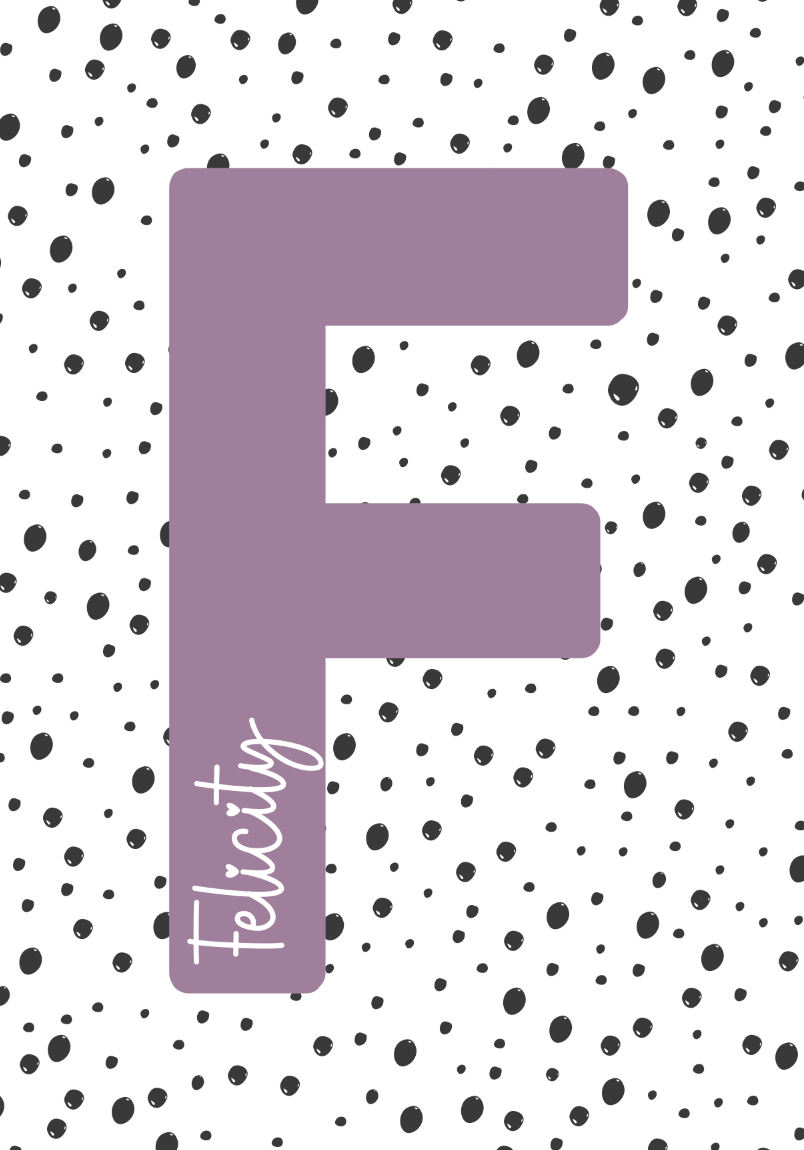 DOTTY NAMED INITIAL Print