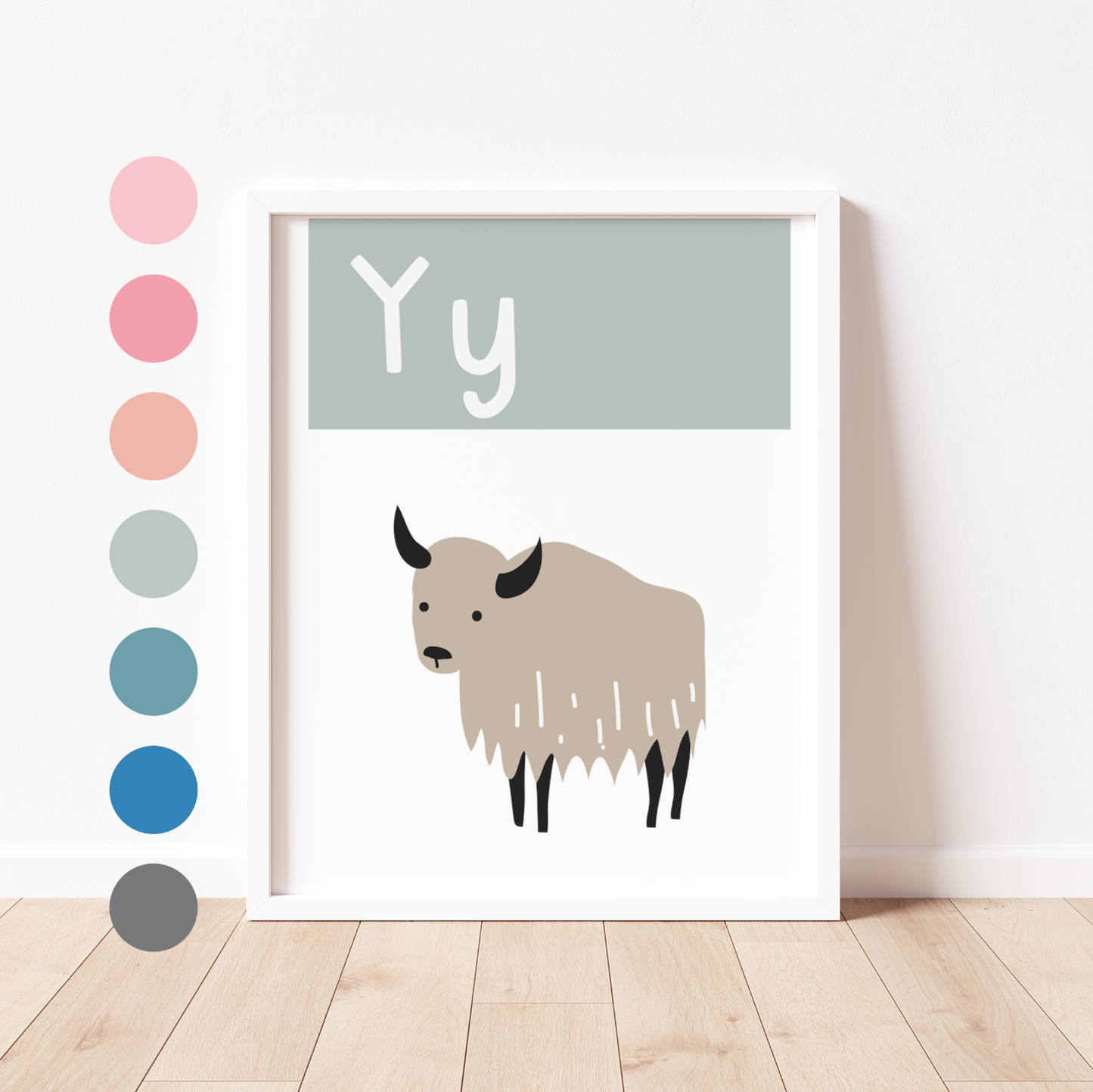 Y IS FOR YAK - Alphabet Print