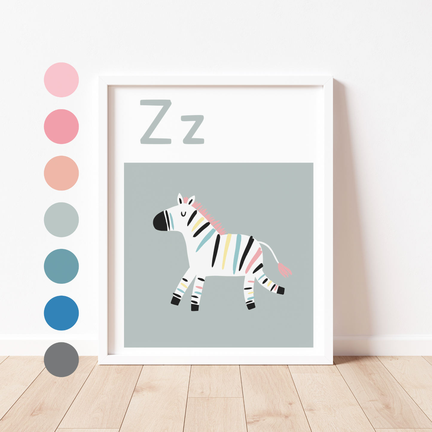 Z IS FOR ZEBRA - Alphabet Print