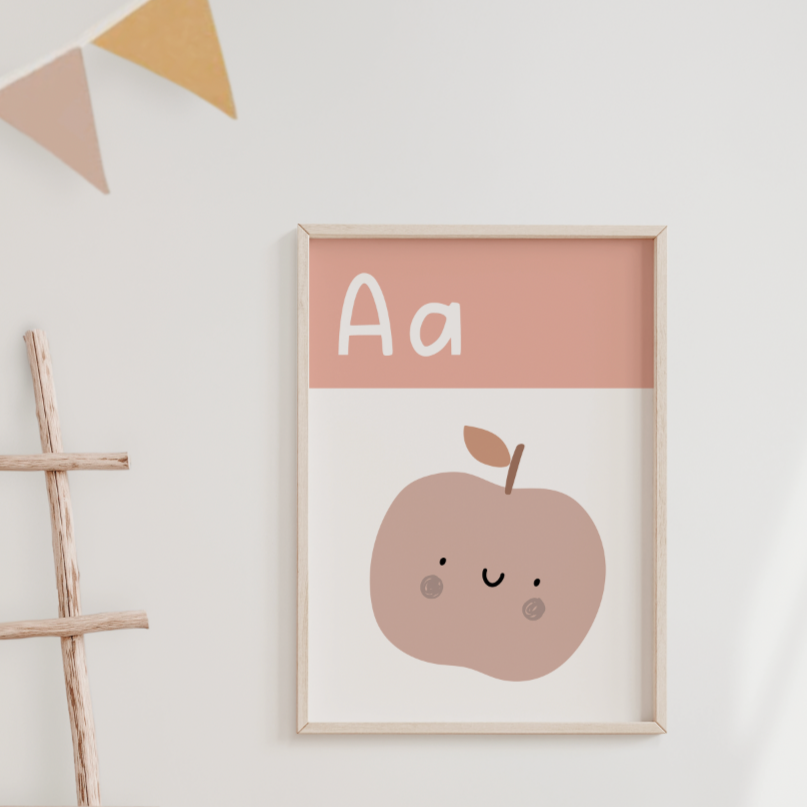 A IS FOR APPLE - Alphabet Print