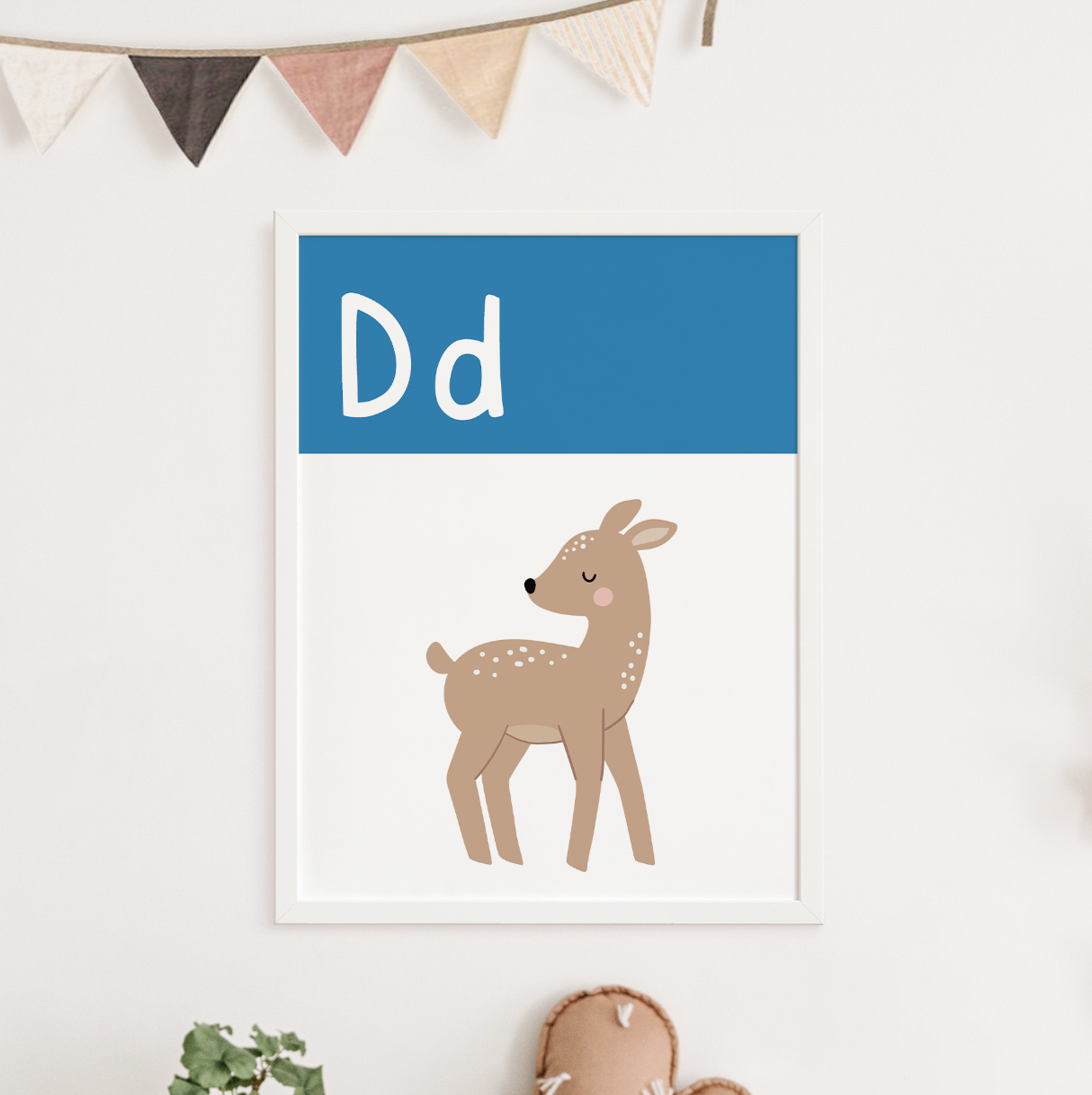 D IS FOR DEER - Alphabet Print