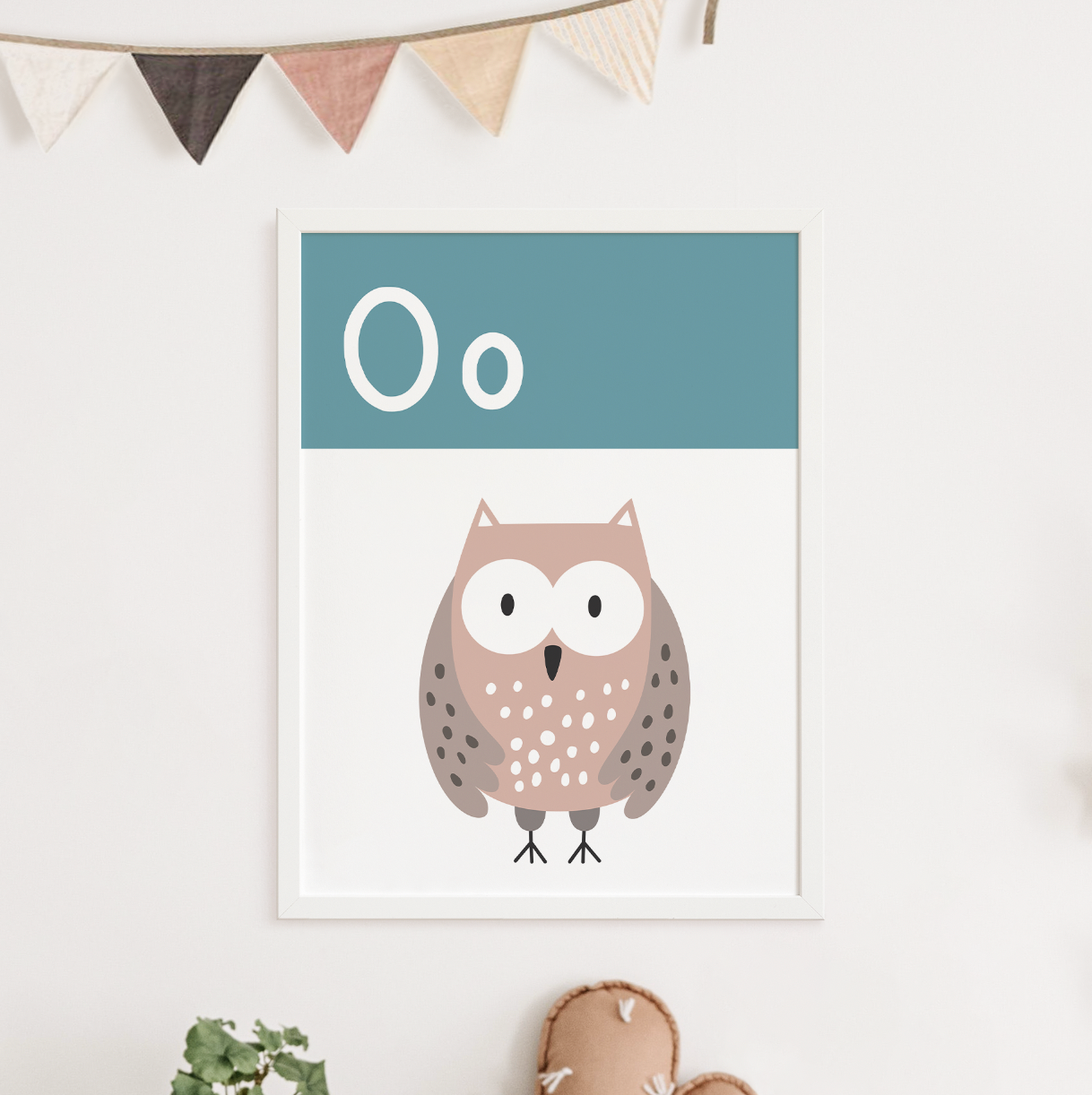 O IS FOR OWL - Alphabet Print