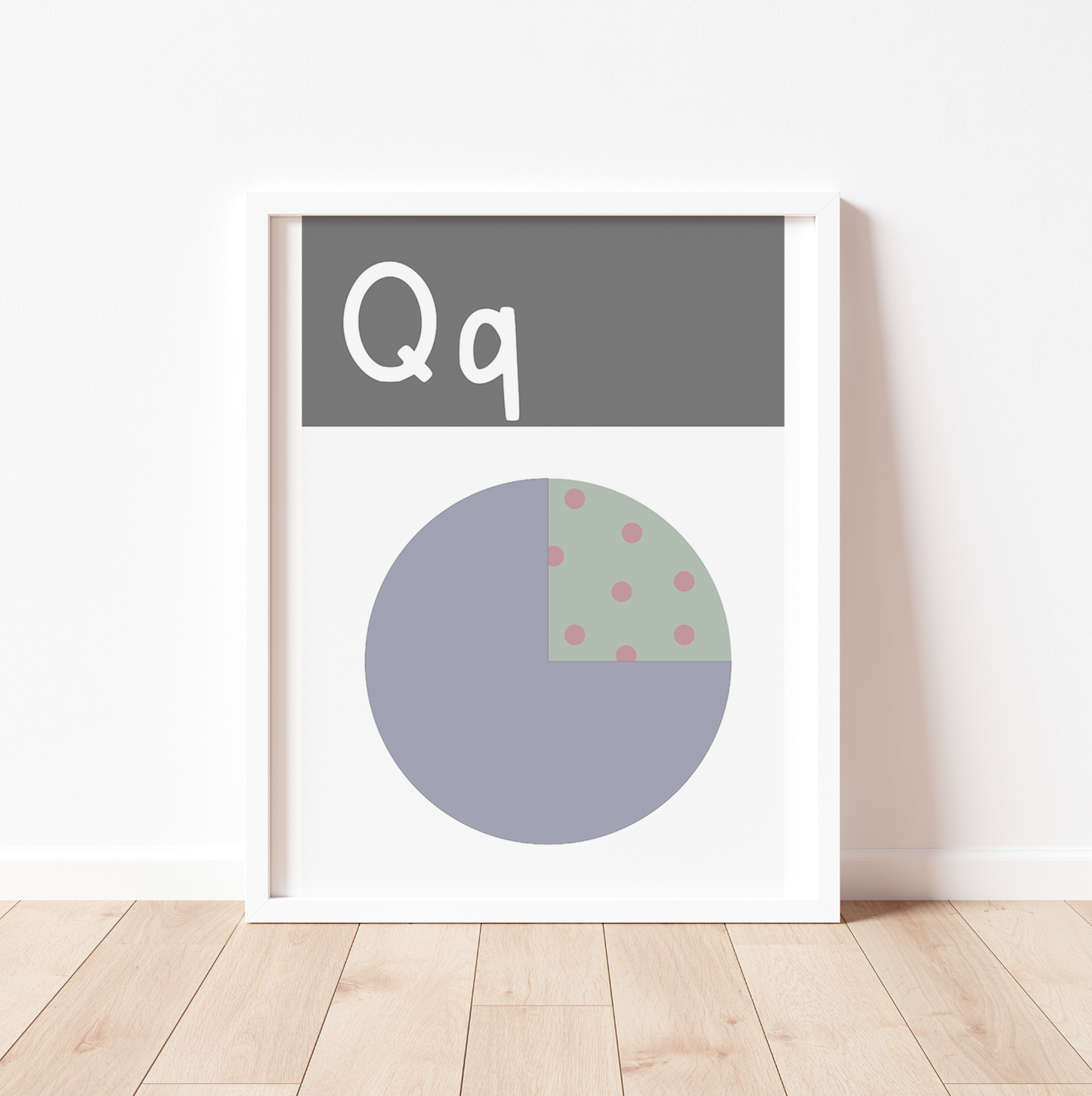 Q IS FOR QUARTER - Alphabet Print