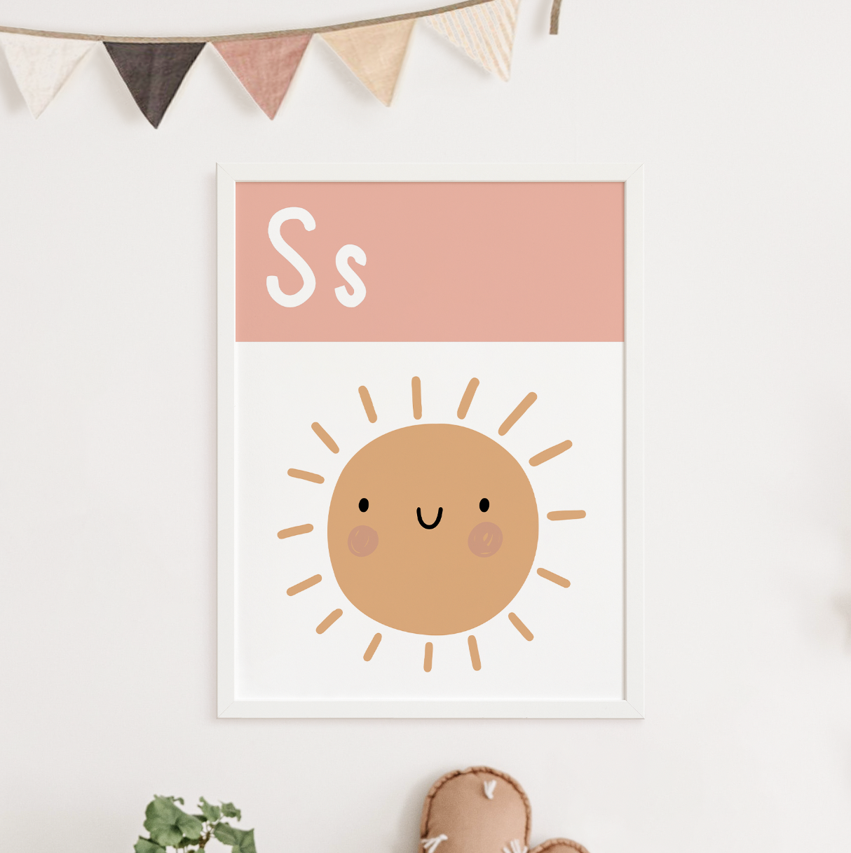S IS FOR SUNSHINE - Alphabet Print