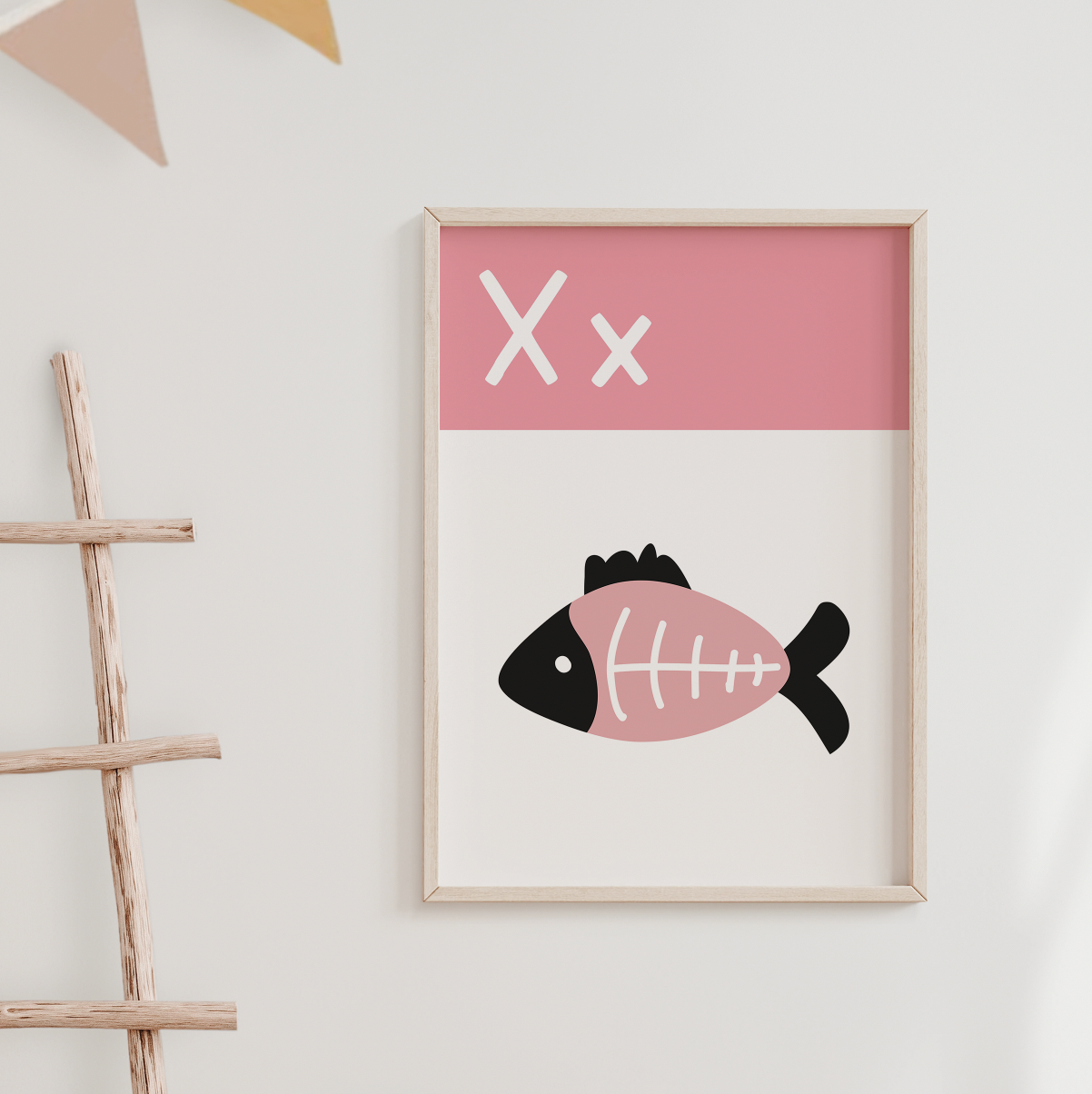X IS FOR XRAY FISH - Alphabet Print