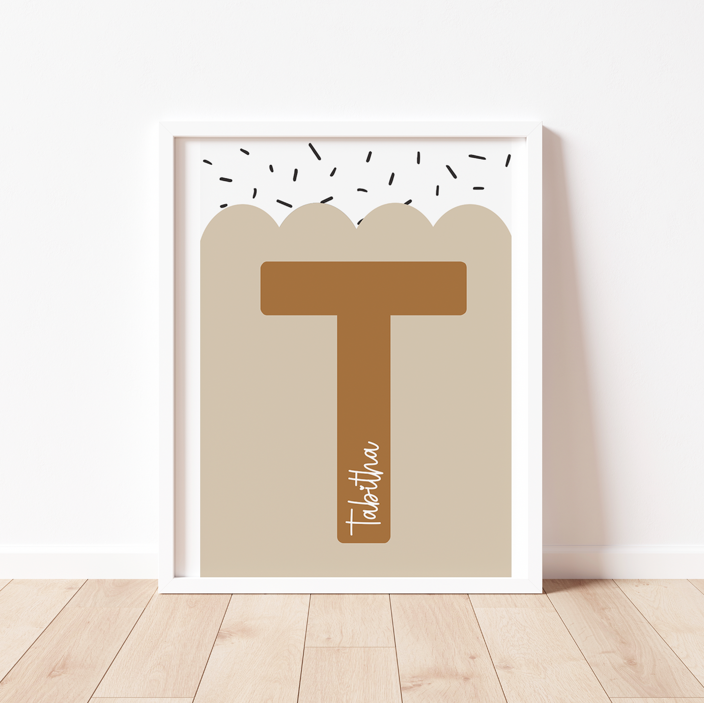 SCALLOPED NAMED INITIAL Print