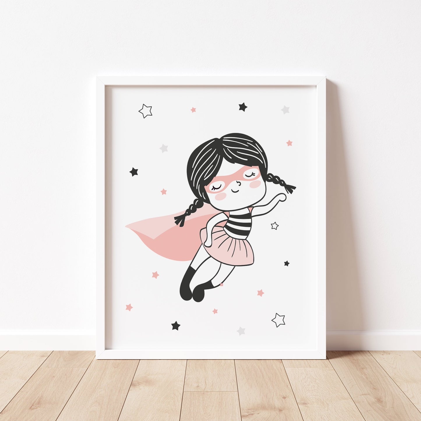GIRL SUPERHERO PRINT