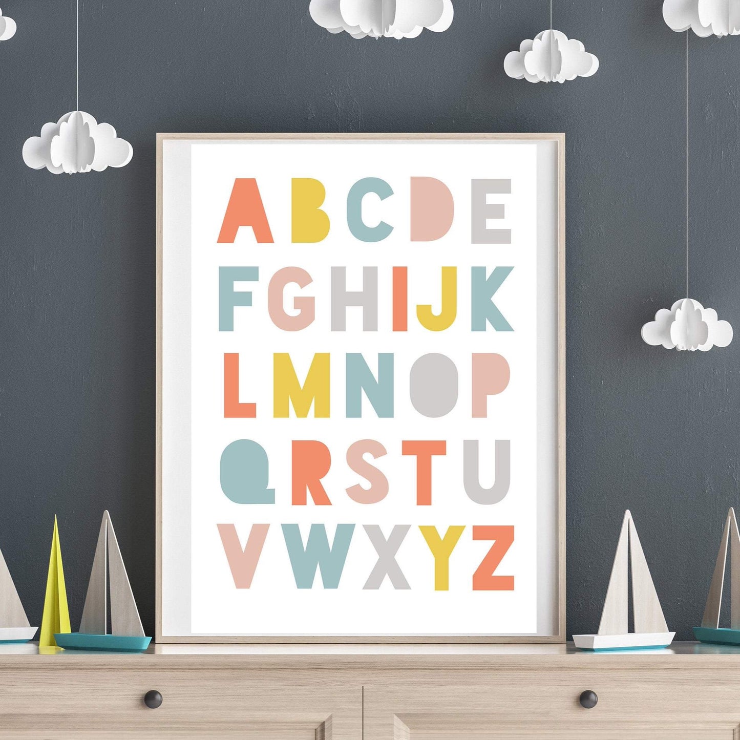 PASTEL ALPHABET Print