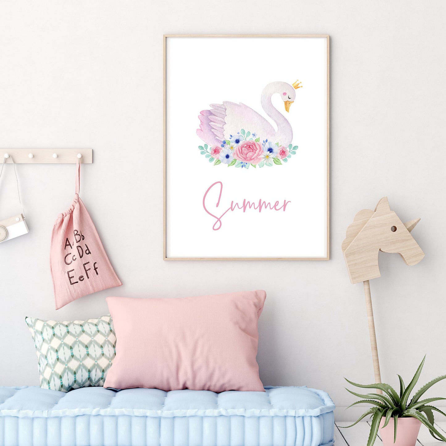 PERSONALISED SWAN Print
