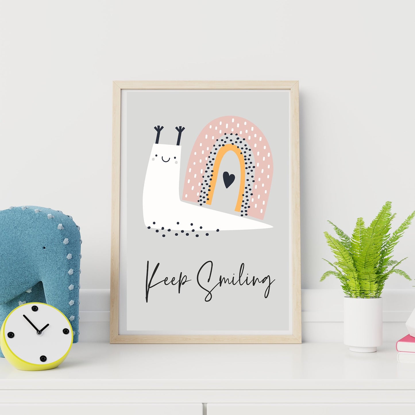KEEP SMILING SNAIL Print