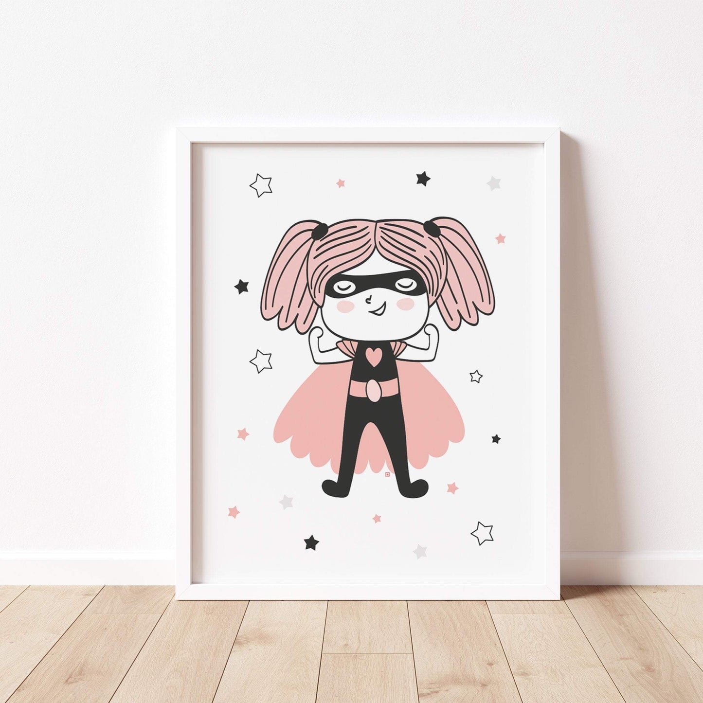 GIRL SUPERHERO PRINT