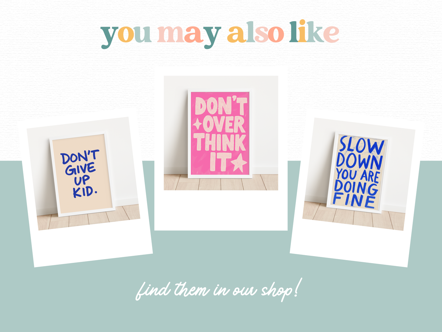 DON'T OVERTHINK IT Print