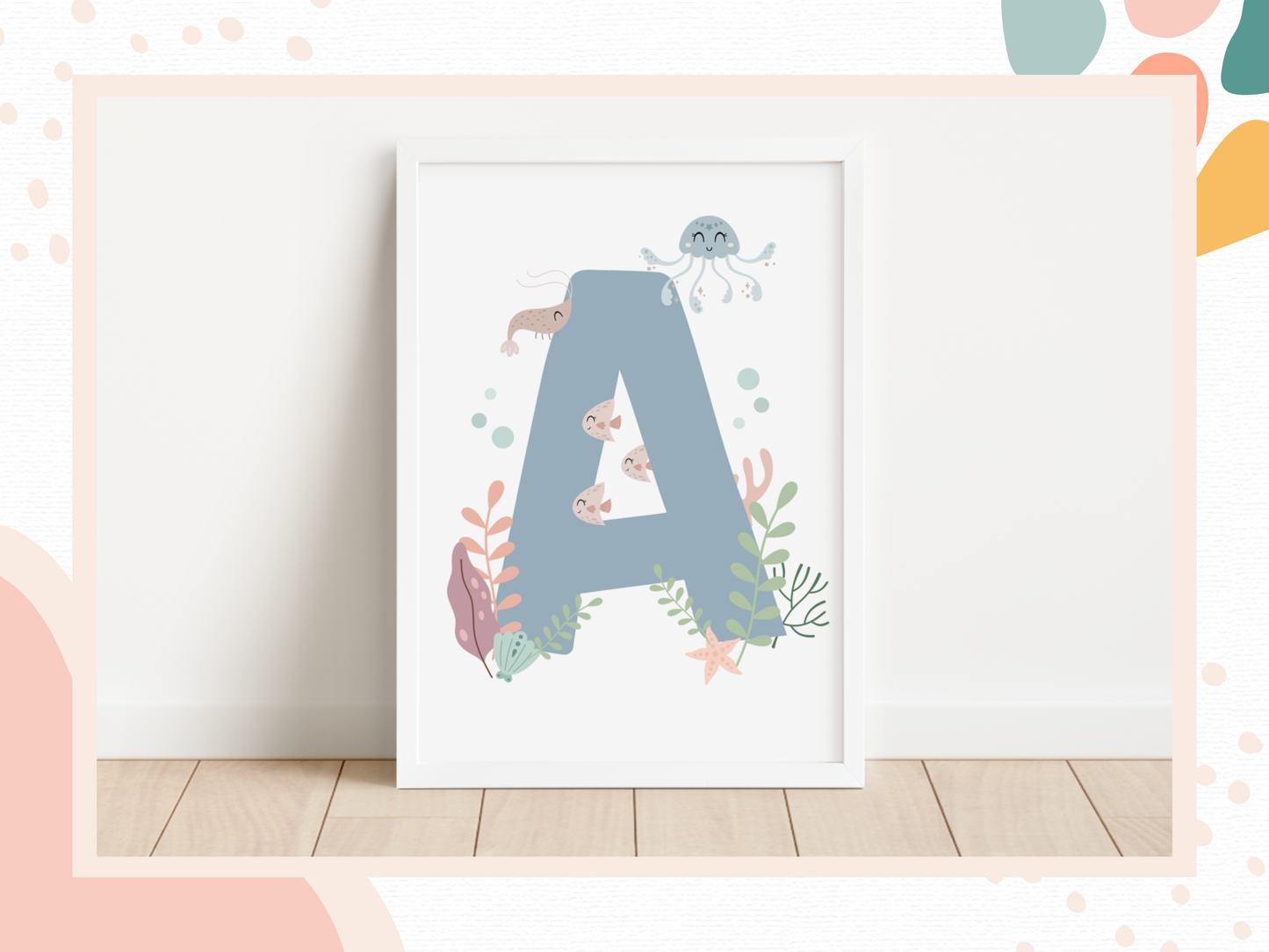 UNDER THE SEA INITIAL Print