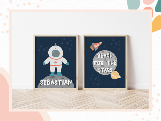PRINT SET | Named Astronaut & Reach for the Stars