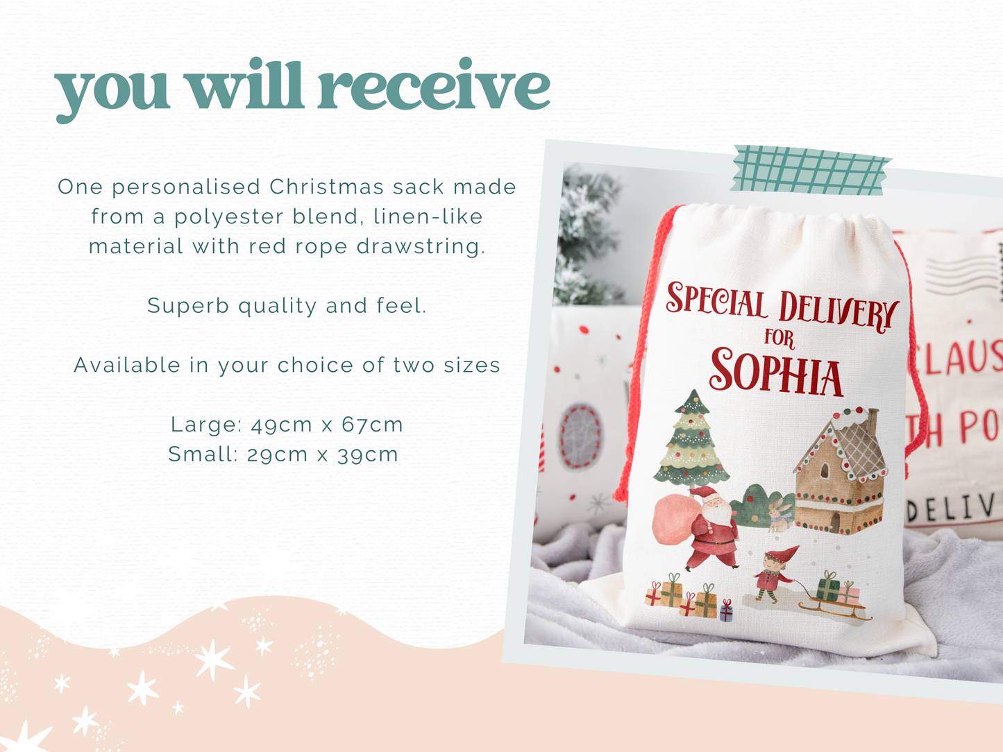PERSONALISED CHRISTMAS SACK | Santa's Village