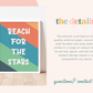 REACH FOR THE STARS Print | Colourful