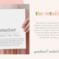 TEACHER Definition Print | Design Two