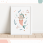 UNDER THE SEA INITIAL Print Set | Unicorn & Jellyfish