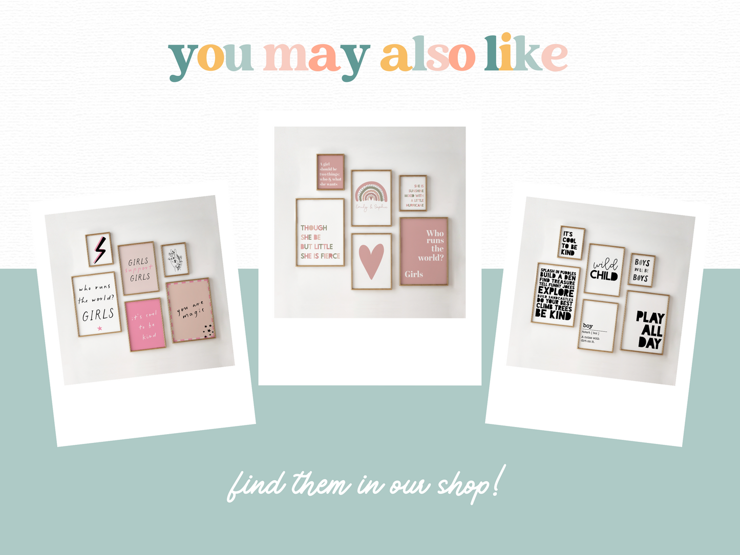 Girls Gallery Wall Print Set