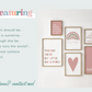 Girls Gallery Wall Print Set | Pinks & Greens