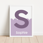 SCALLOPED NAMED INITIAL Print