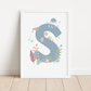 UNDER THE SEA INITIAL Print