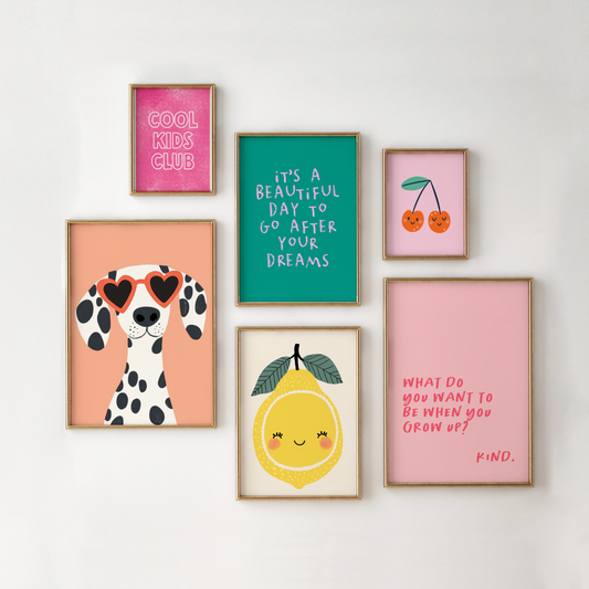Girls Gallery Wall Print Set